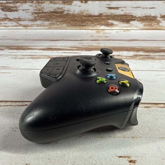 Microsoft Xbox One Controller 1537 | Black Wireless Bluetooth Gamepad - Picture 3 of 6